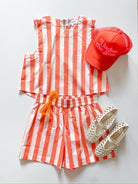 Sunny Stripes Pool Shorts - Swoon Boutique New Orleans