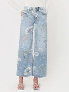 Super High Rise Floral Extreme Vintage Flare Jeans - Swoon Boutique New Orleans