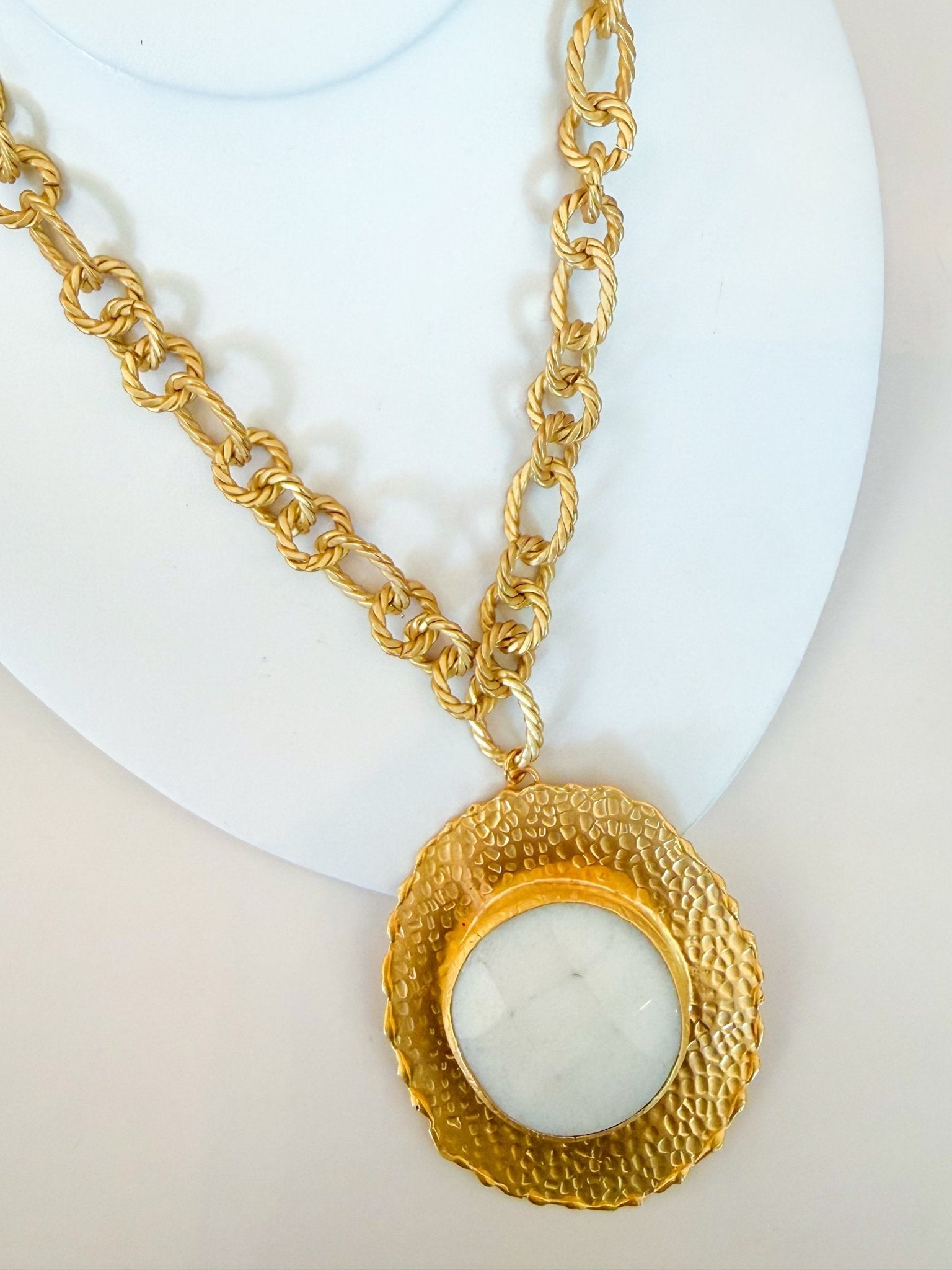 Suzanne Twisted Rope And Gemstone Bezel - Swoon Boutique New Orleans
