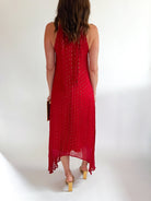 Sybil Metallic Halter Neck Maxi Dress - Swoon Boutique New Orleans