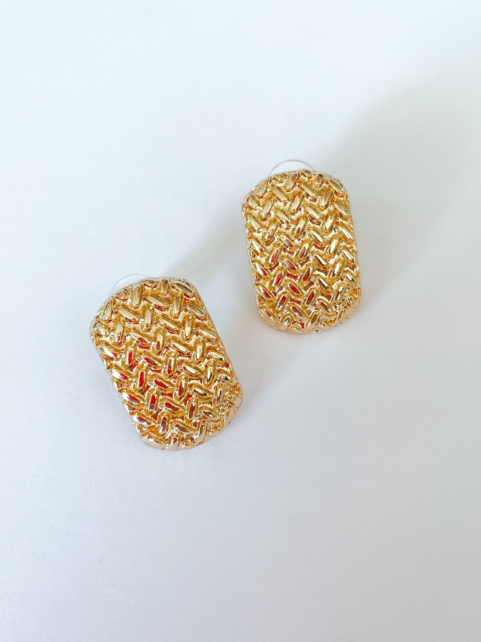 Textured Stud Earrings - Swoon Boutique New Orleans