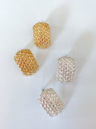 Textured Stud Earrings - Swoon Boutique New Orleans
