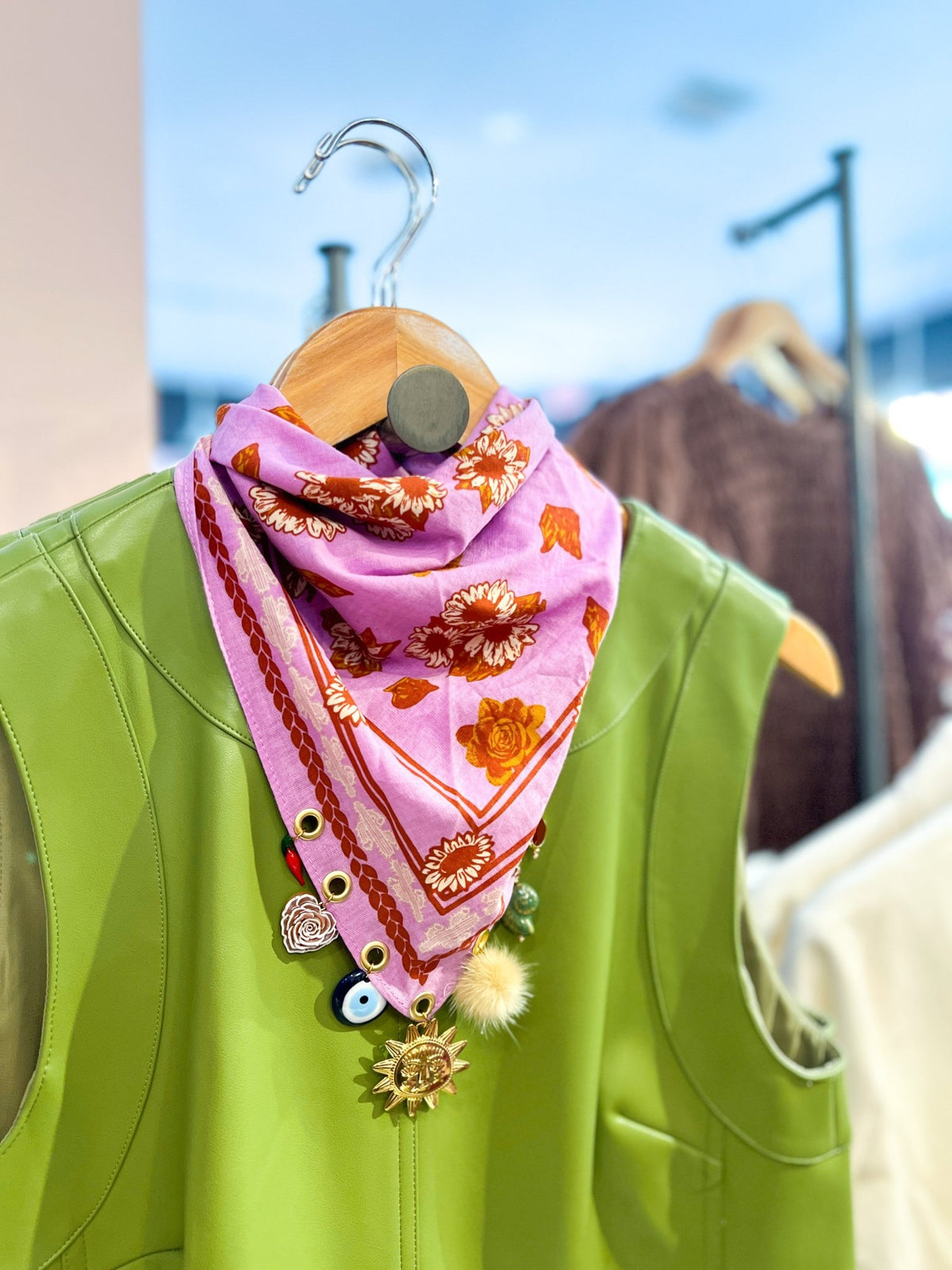 The Lucky One Purple Bandana Necklace - Swoon Boutique New Orleans
