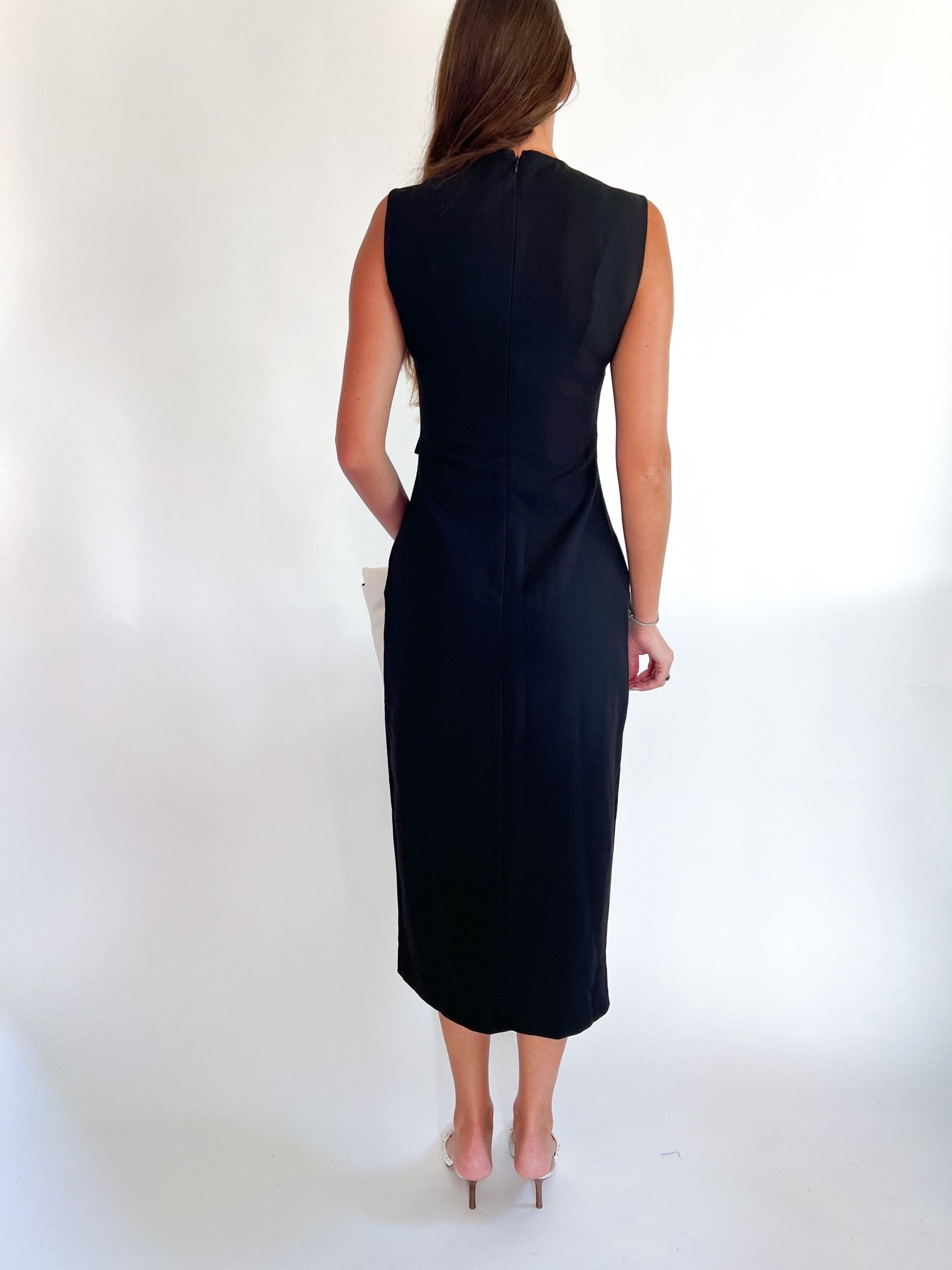 The Midnight Belted Midi Dress - Swoon Boutique New Orleans