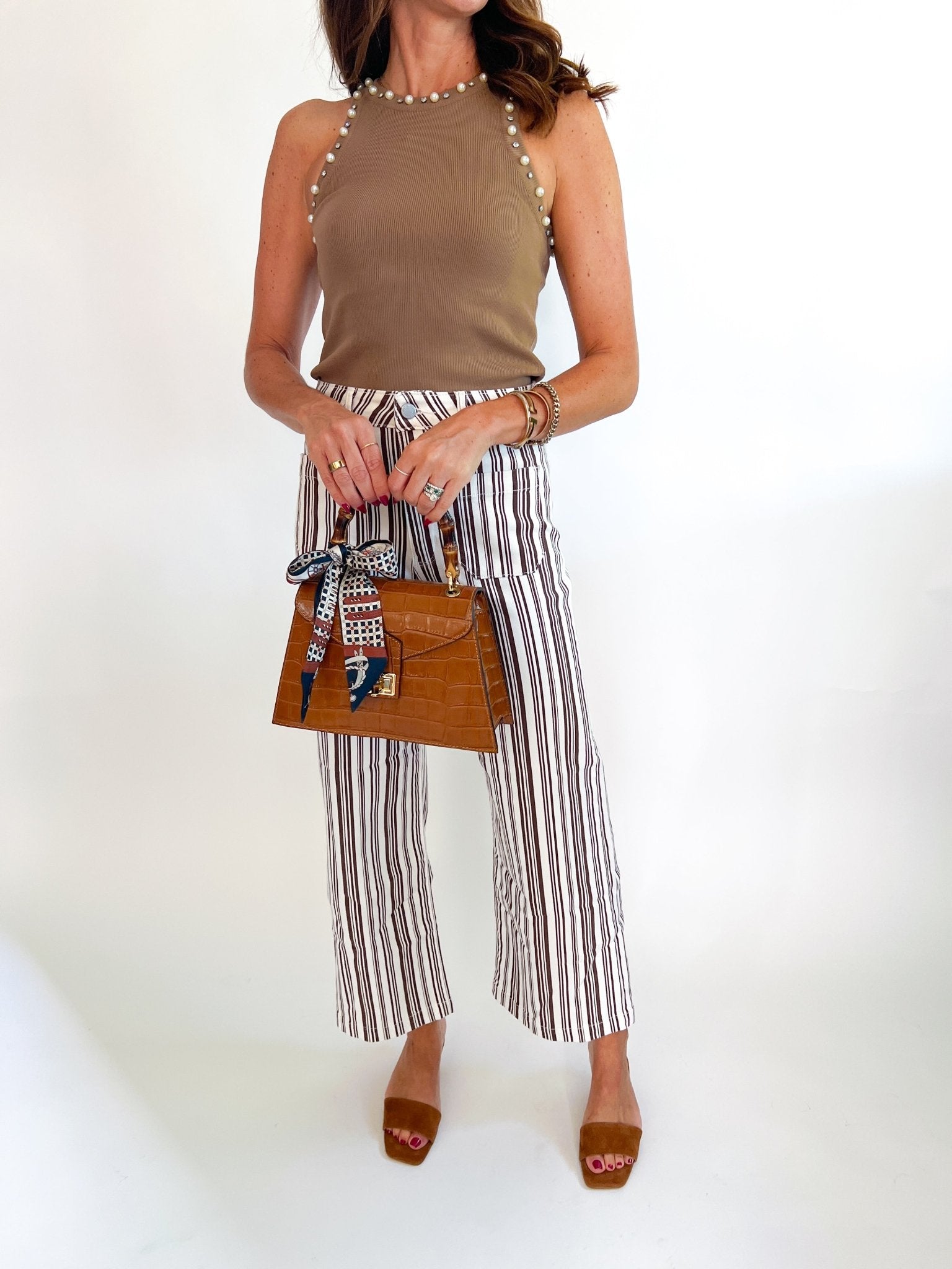 The Pearl Embellished Sweater Tank - Swoon Boutique New Orleans