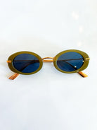 Thin Oval Frame Sunglasses - Swoon Boutique New Orleans