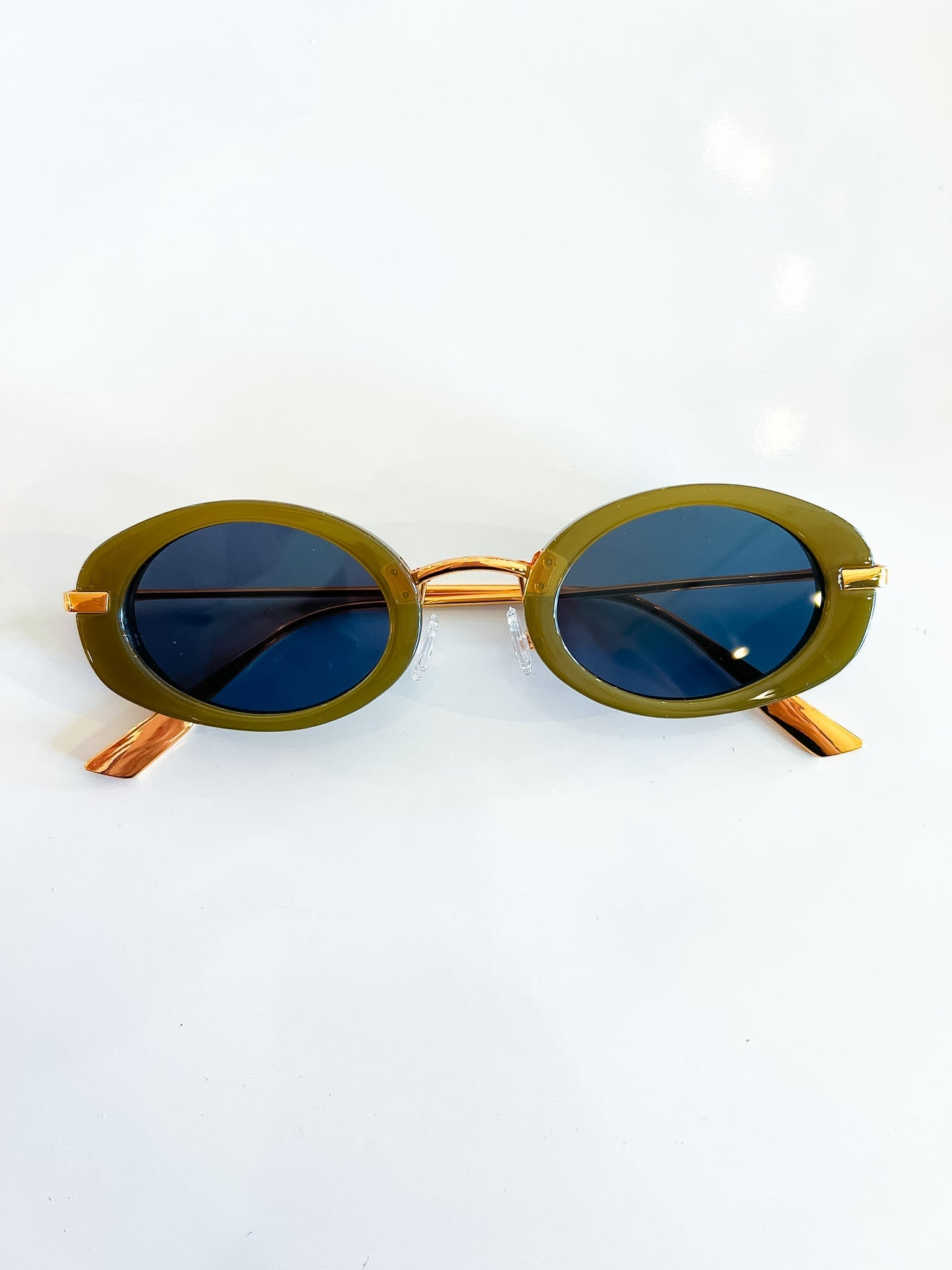 Thin Oval Frame Sunglasses - Swoon Boutique New Orleans