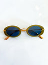 Thin Oval Frame Sunglasses - Swoon Boutique New Orleans