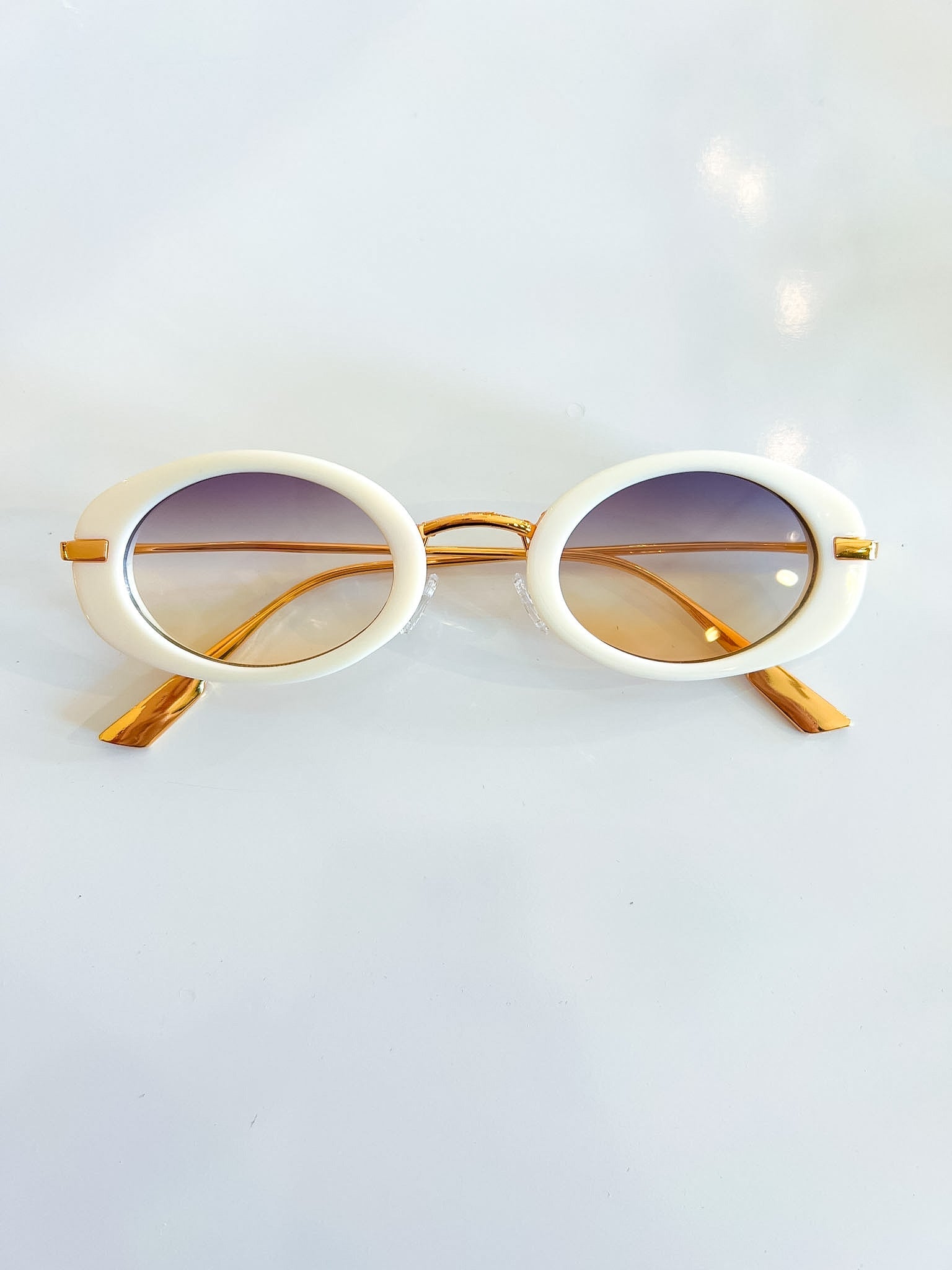 Thin Oval Frame Sunglasses - Swoon Boutique New Orleans