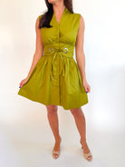 Tie Waist Mini Dress - Swoon Boutique New Orleans