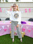 Tiger Cotton Long Sleeve Shirt - Swoon Boutique New Orleans