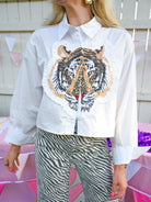 Tiger Cotton Long Sleeve Shirt - Swoon Boutique New Orleans