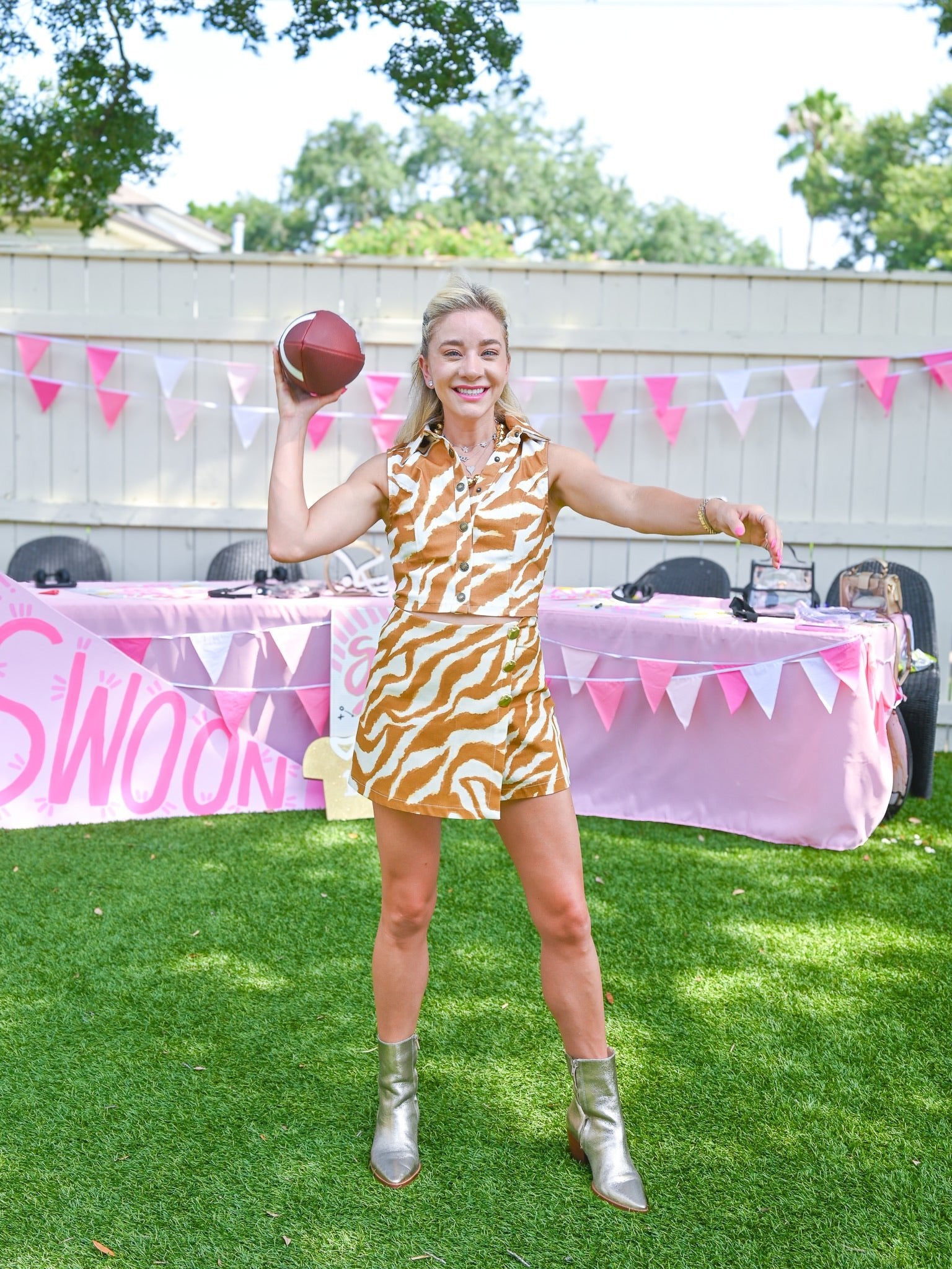 Tiger Stripe Skort Set - Swoon Boutique New Orleans
