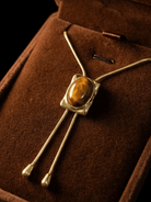 Tigers Eye Bolo Necklace - Swoon Boutique New Orleans