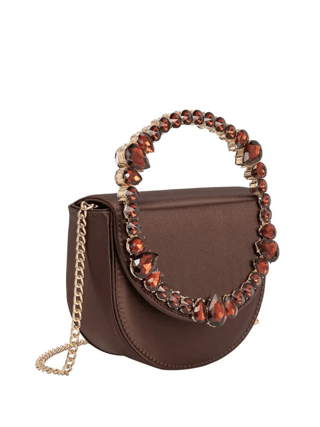 Trudie Satin Crystal Handle Bag - Swoon Boutique New Orleans