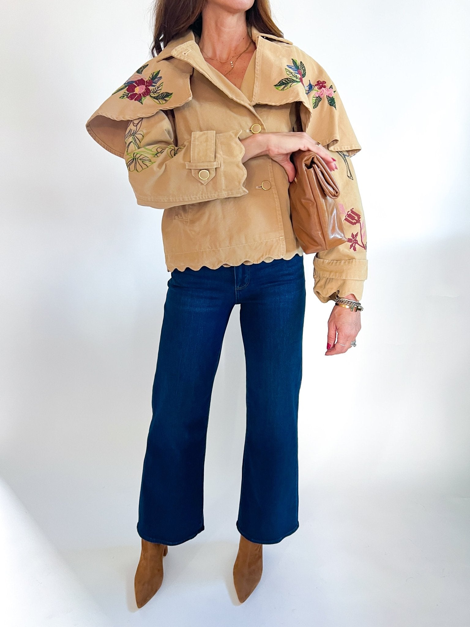Twill Mini Trench Coat - Swoon Boutique New Orleans