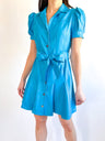 Vegan Leather Flutter Sleeve Dress - Swoon Boutique New Orleans