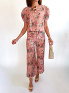 Vintage Floral Puff Sleeve Top - Swoon Boutique New Orleans