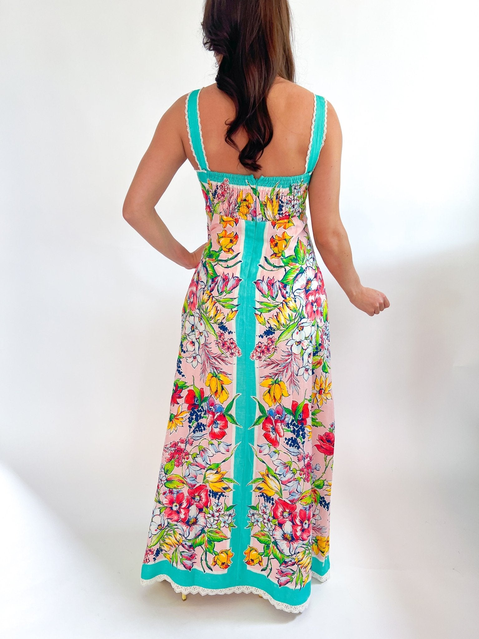 Vintage Scarf Annalisa Dress - Swoon Boutique New Orleans