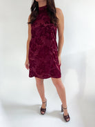 Virginia High Neck Halter Mini Dress - Swoon Boutique New Orleans