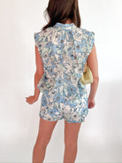 Vista Floral Sutton Shirt - Swoon Boutique New Orleans