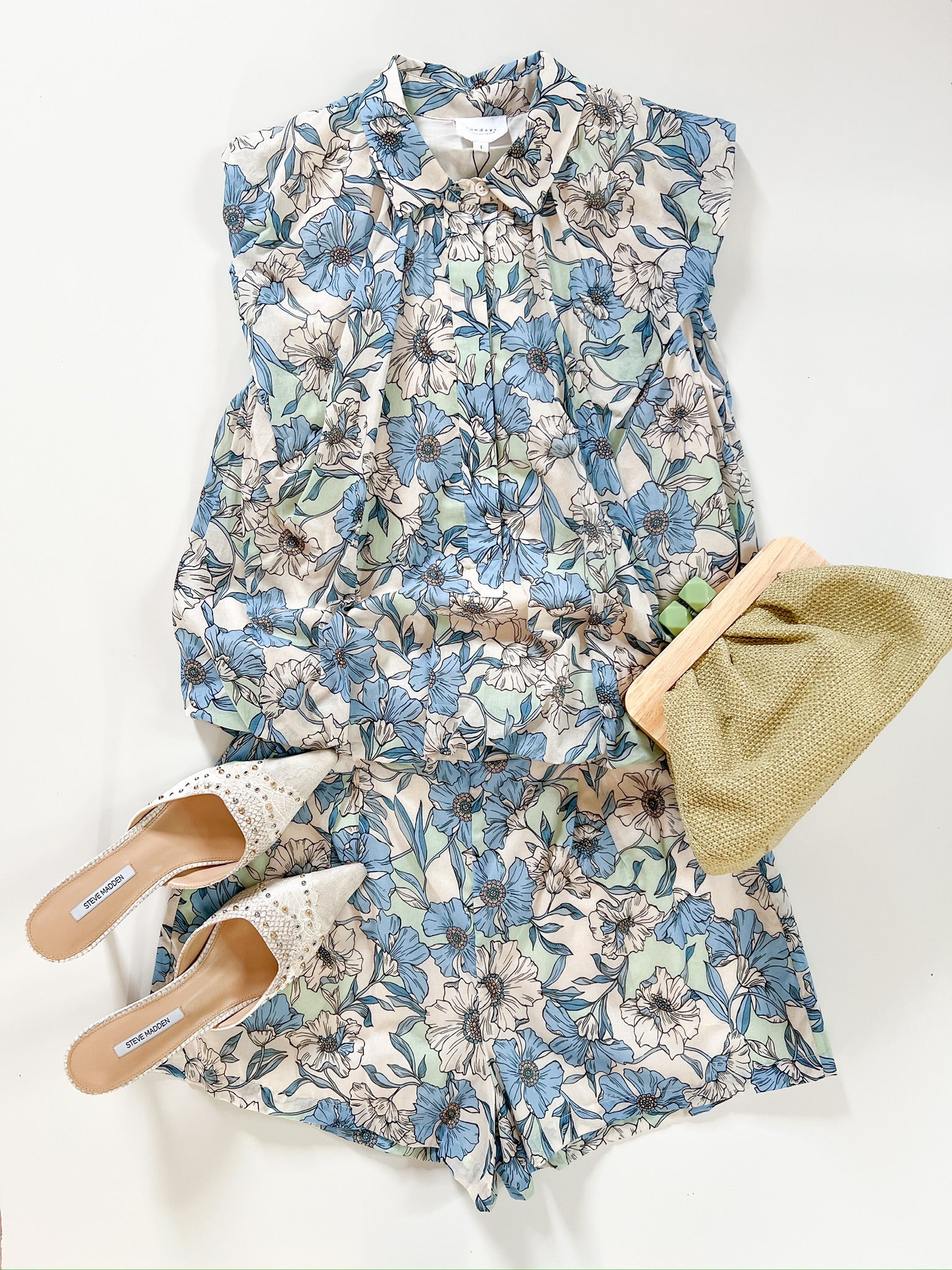 Vista Floral Sutton Shirt - Swoon Boutique New Orleans