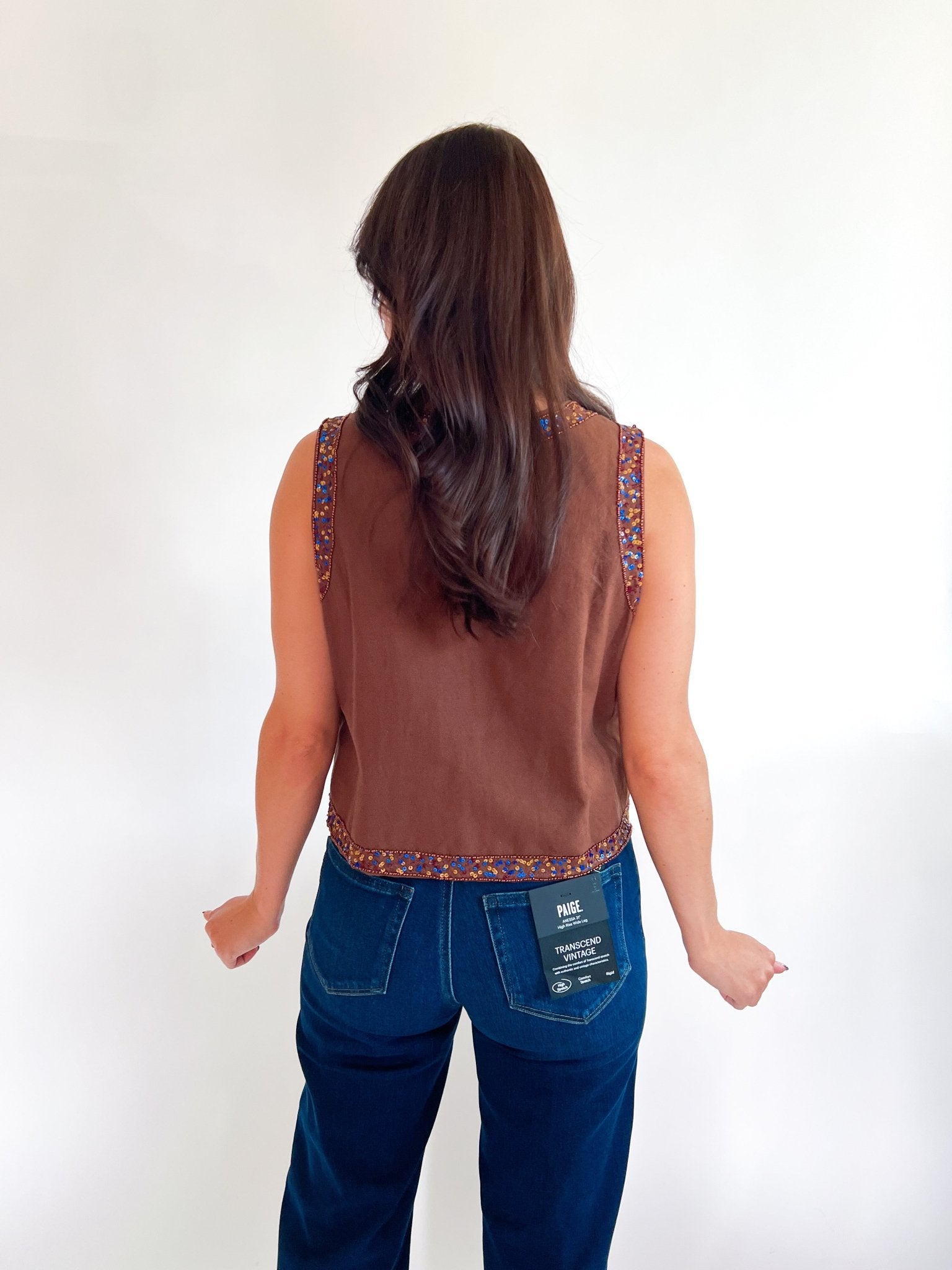 Viveka Beaded Sequin Tank Top - Swoon Boutique New Orleans