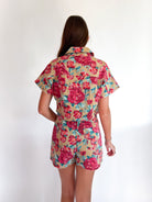 Watercolor Floral Button Front Top - Swoon Boutique New Orleans