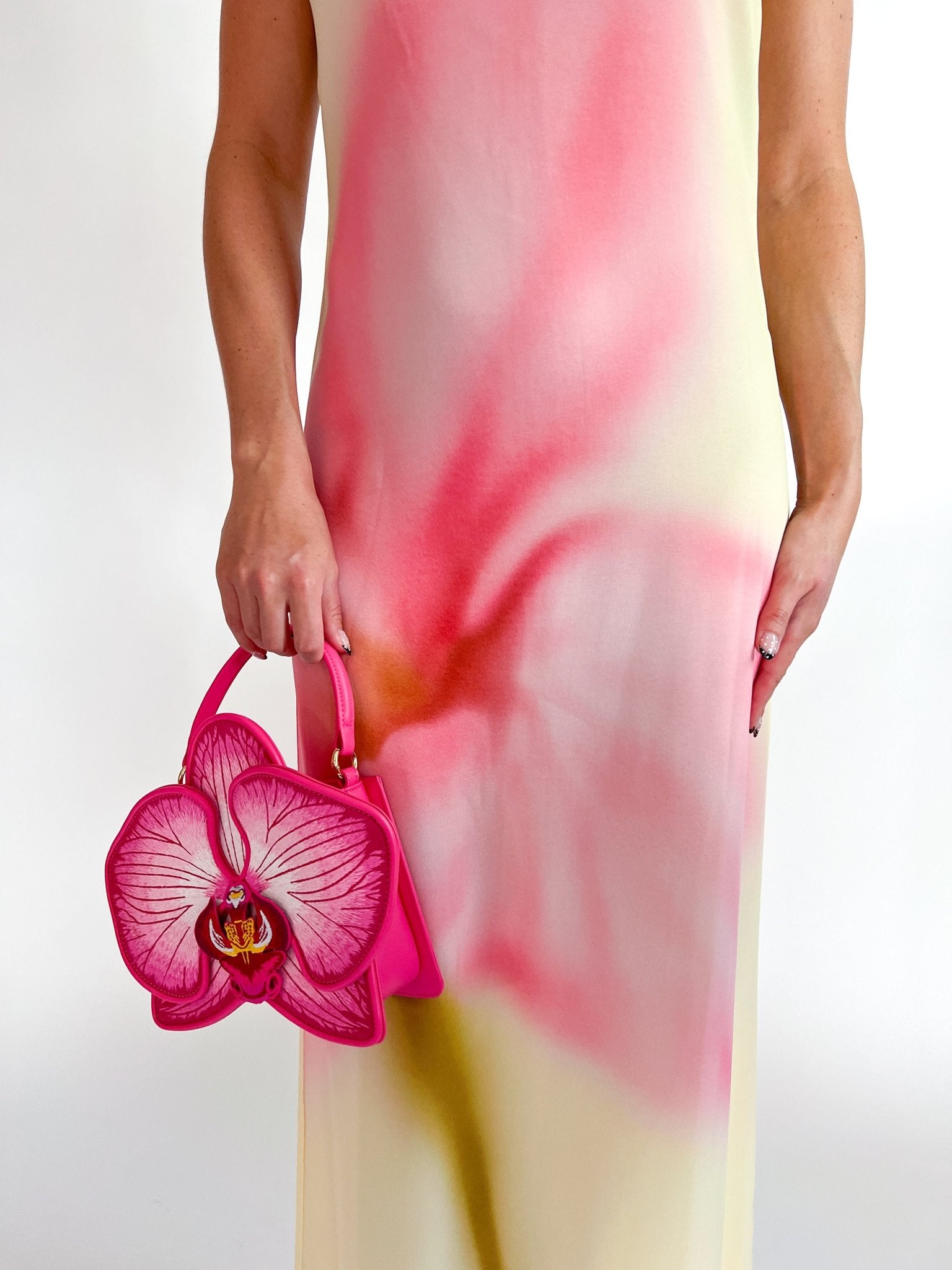 Watercolor Floral Strapless Maxi Dress - Swoon Boutique New Orleans