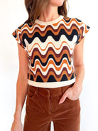 Wave Stripe Knit Sweater - Swoon Boutique New Orleans
