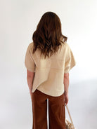Wheat Faux Fur Trim Cardigan - Swoon Boutique New Orleans