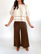 Wide Leg Front Pocket Denim - Swoon Boutique New Orleans