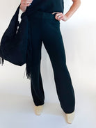 Wide Leg Knit Pants - Swoon Boutique New Orleans