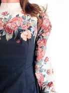 Winter Floral Long Sleeve Dress - Swoon Boutique New Orleans