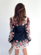 Winter Floral Long Sleeve Dress - Swoon Boutique New Orleans