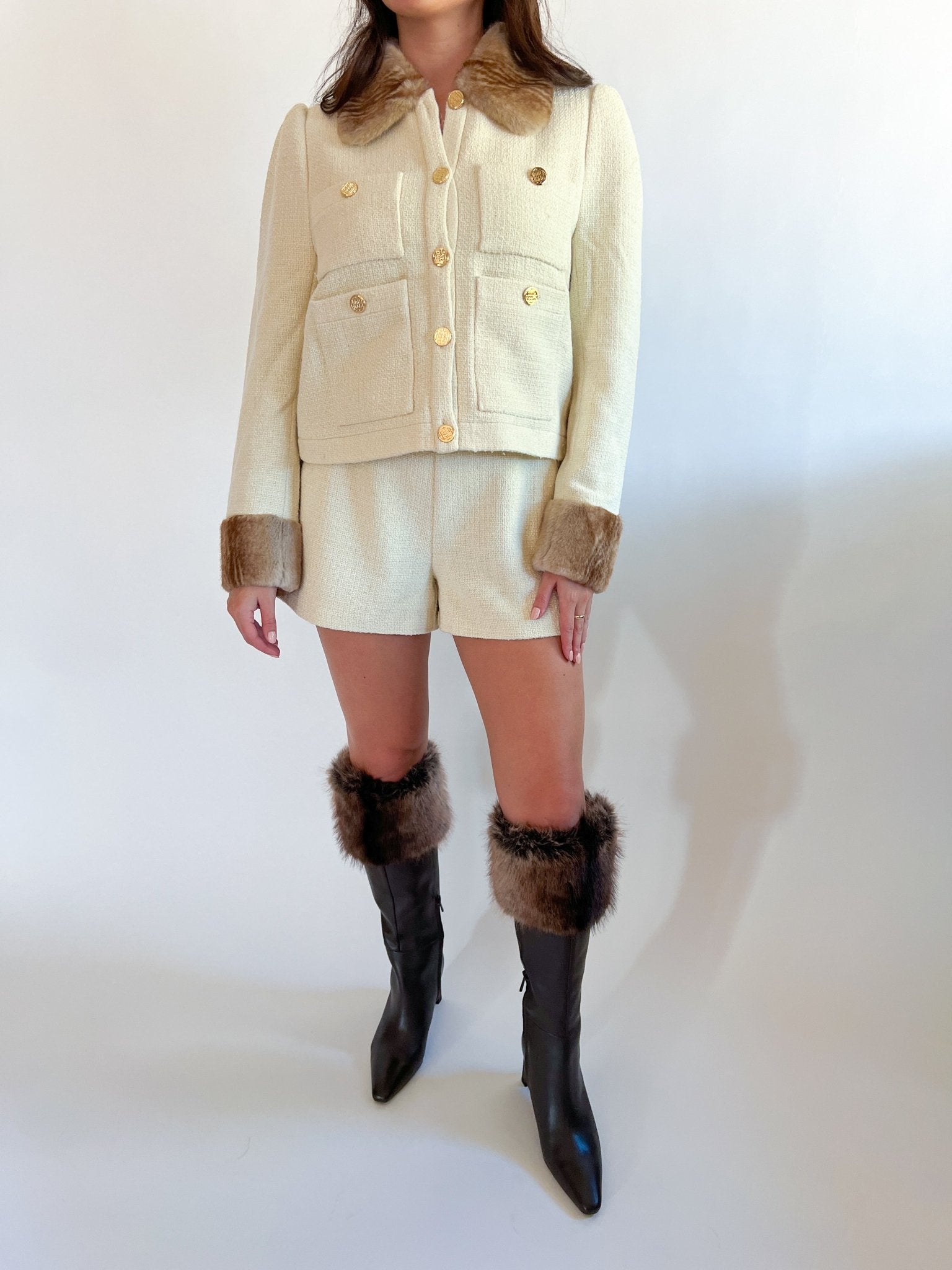 Winter White Saylor Short - Swoon Boutique New Orleans