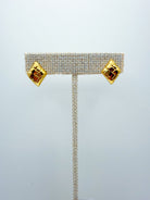 Woven Gold Stud Earrings - Swoon Boutique New Orleans