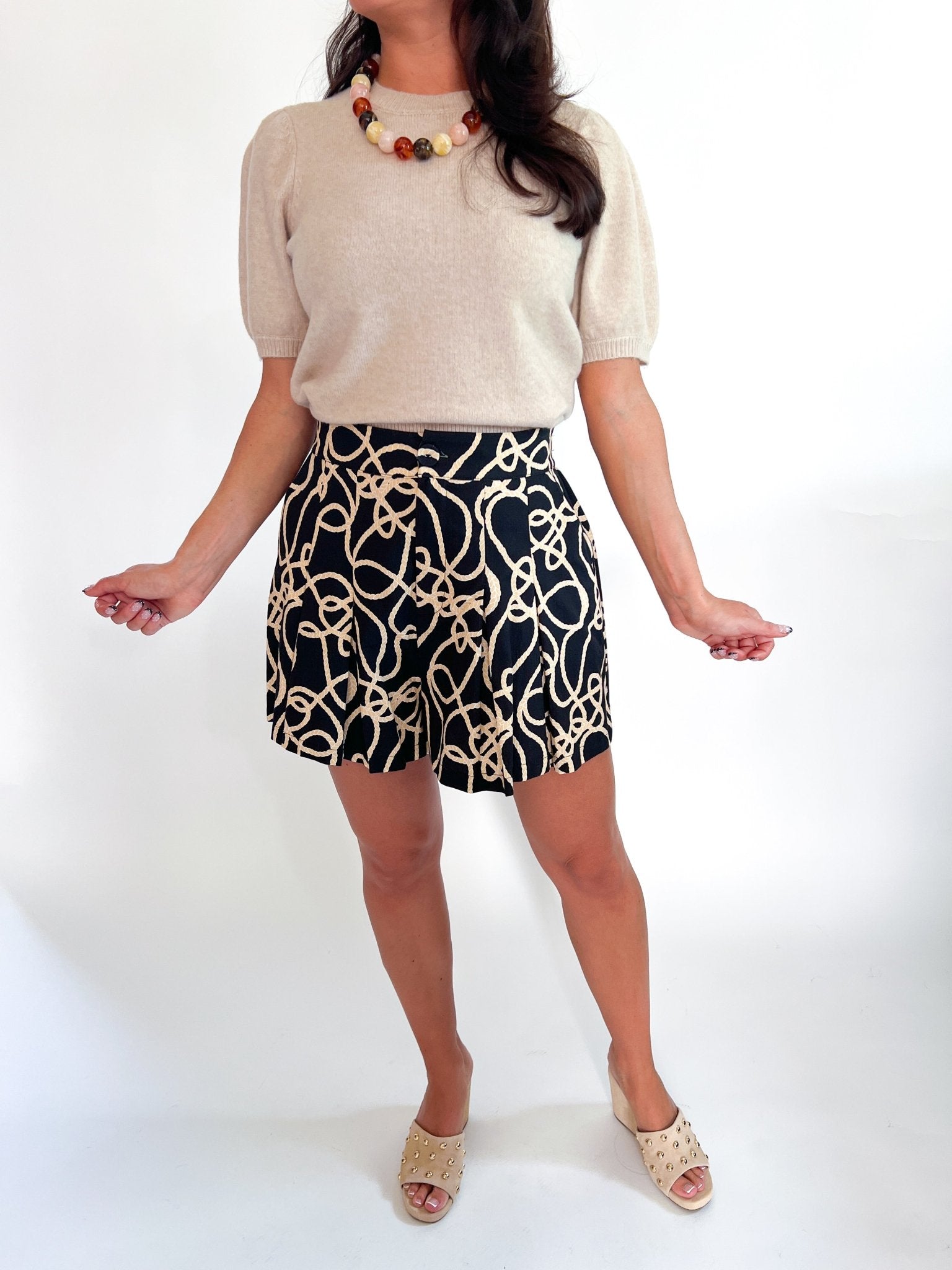 Yulia Knit Puff Sleeve Top - Swoon Boutique New Orleans