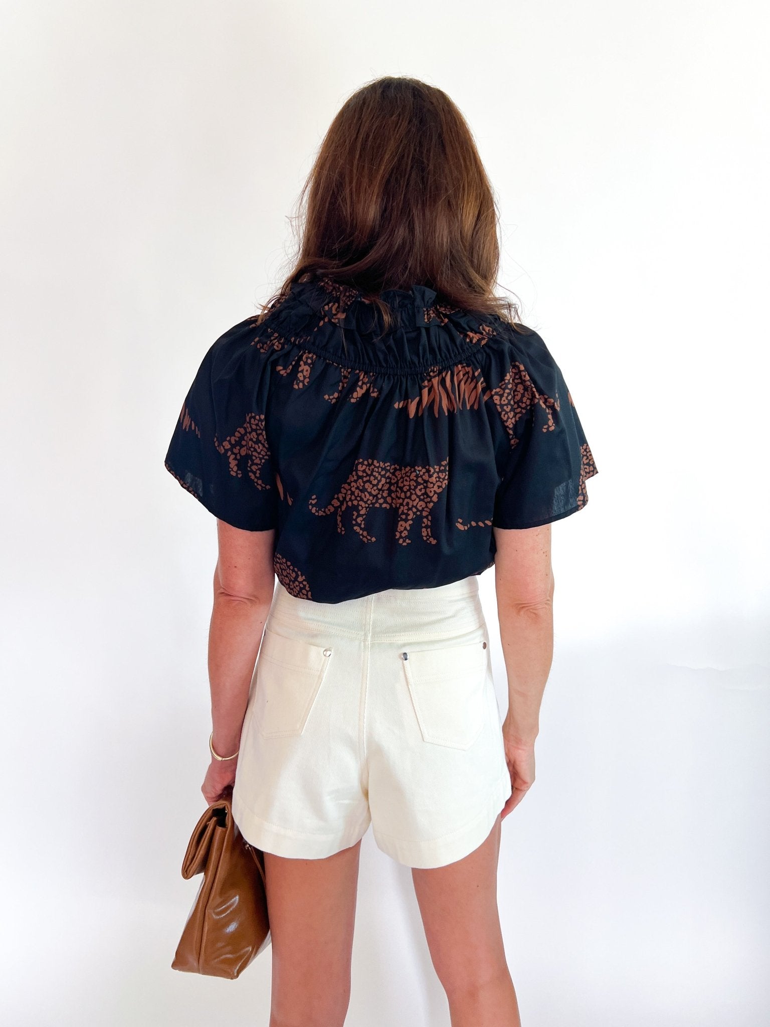 Zenzi Jungle Darthy Smocked Top - Swoon Boutique New Orleans