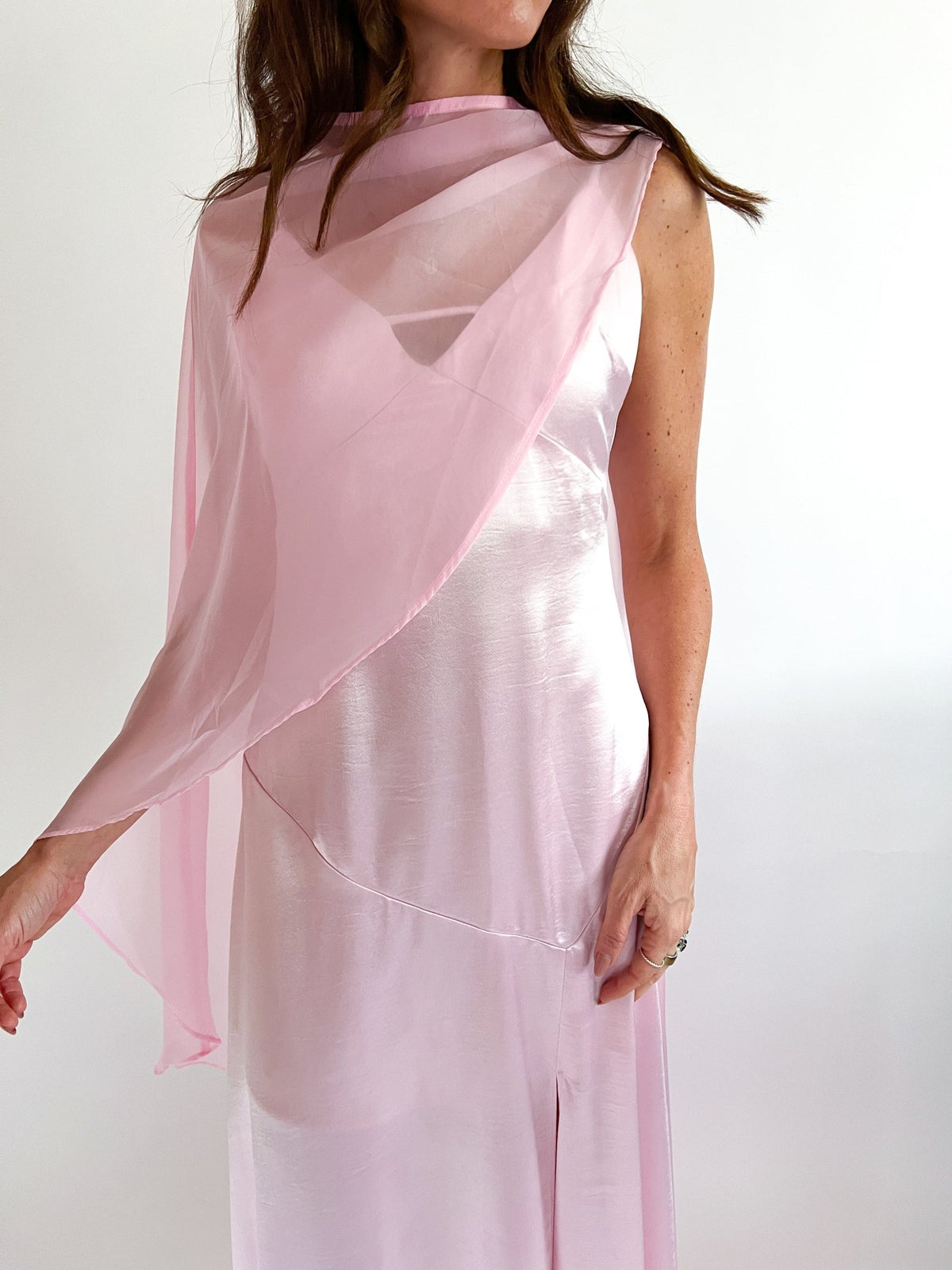 Zimelle Cape Gown - Swoon Boutique New Orleans