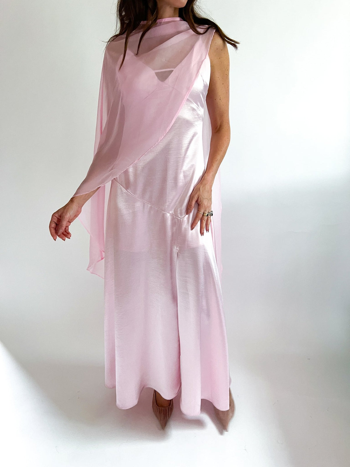 Zimelle Cape Gown - Swoon Boutique New Orleans